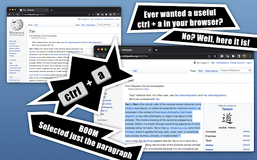 Select Some - ctrl+a but useful screenshot