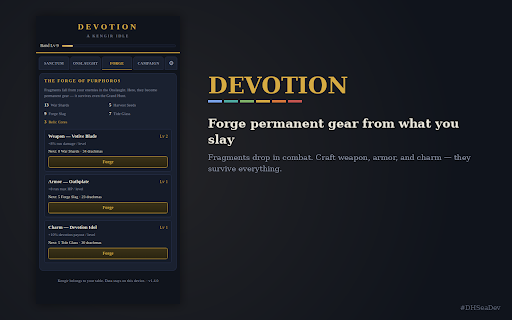 Devotion — A Kengir Idle screenshot