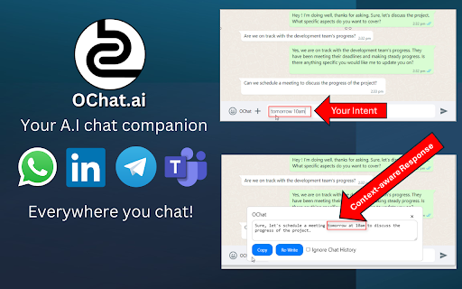 OChat: AI chat companion for WhatsApp & more. screenshot