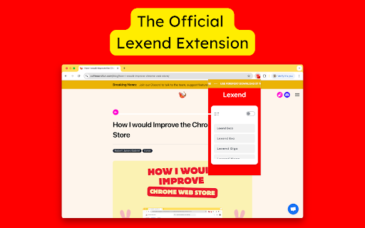 Lexend for Chrome™ screenshot