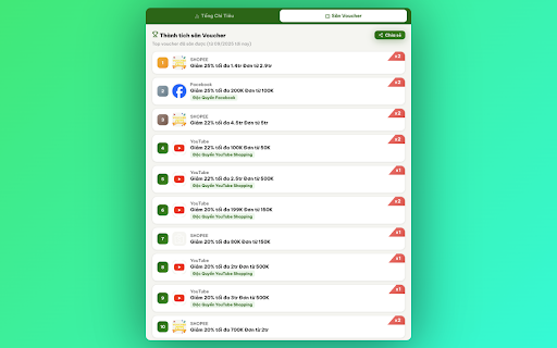 Nô Tì Săn Sale - Thống kê chi tiêu screenshot