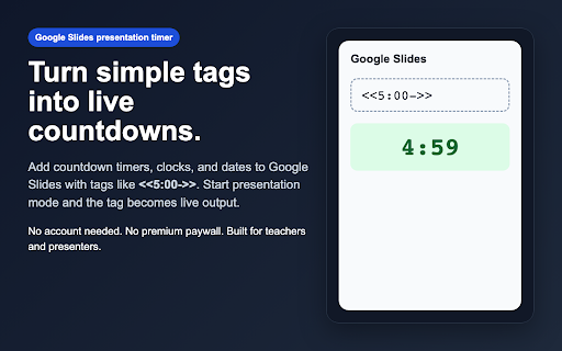 Slides Timer for Google Slides screenshot