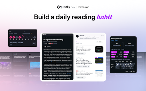 daily.dev | Developer News Done Right, in Every New Tab screenshot