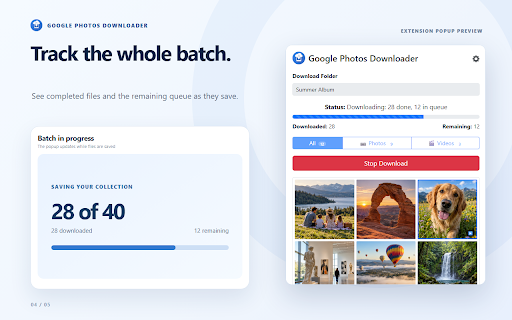 Google Photos Downloader screenshot