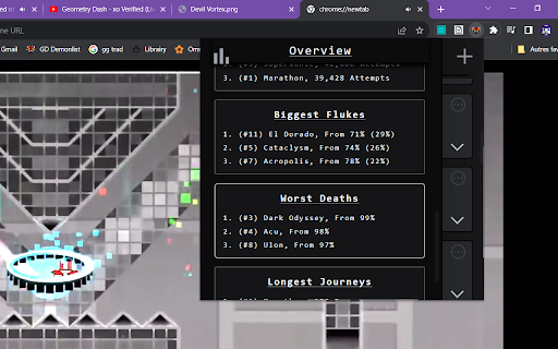 My DemonList screenshot