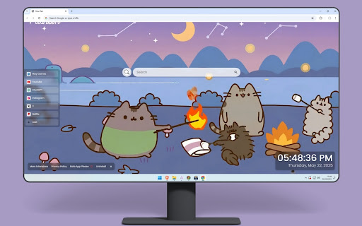 Pusheen Camping Live Wallpaper screenshot