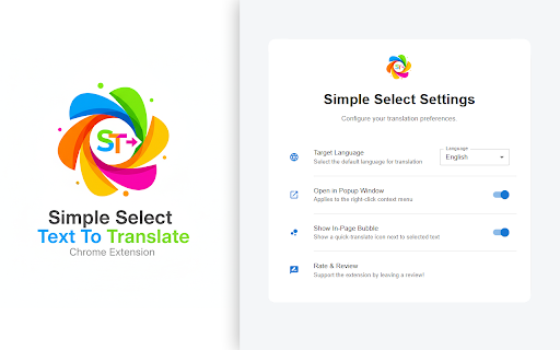 Simple Select to Translate screenshot