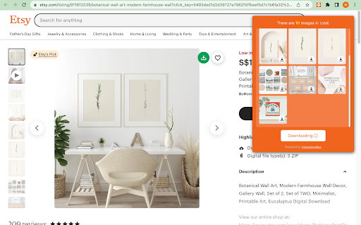 Etsy Images Downloader screenshot