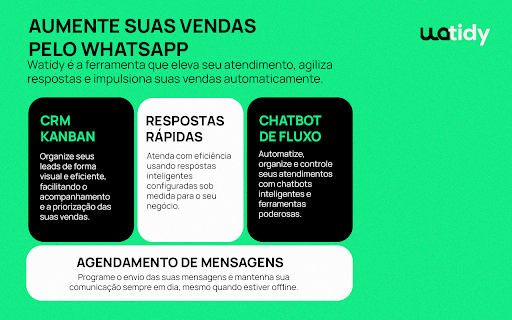 waTidy : CRM no whatsapp, Automações e Ferramentas para venda screenshot