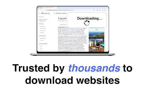 Website Downloader screenshot