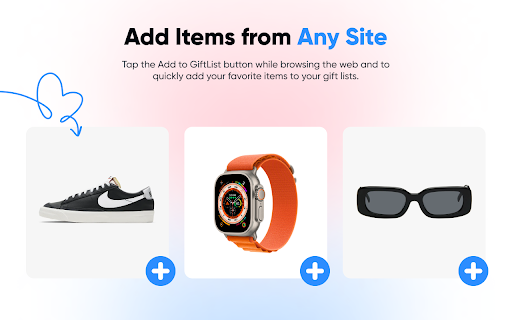 Add to GiftList Button screenshot