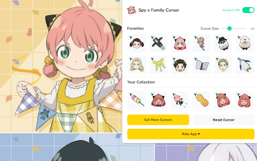 Spy x Family Cursor ★ Custom Cursor for Chrome™ screenshot