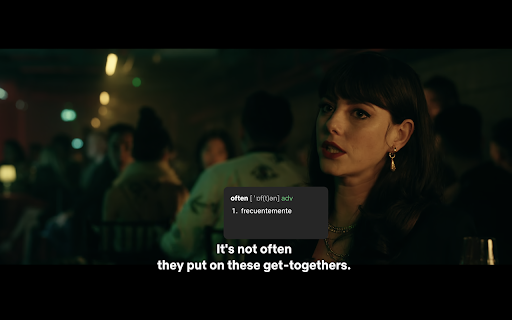 Spotlight Lingo 🌎. Translate Subtitles: Youtube, Netflix, Amazon Prime screenshot