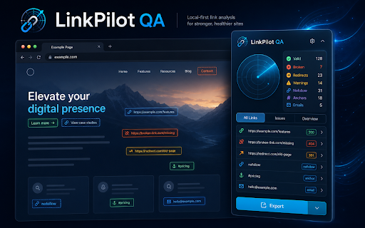 LinkPilot QA screenshot