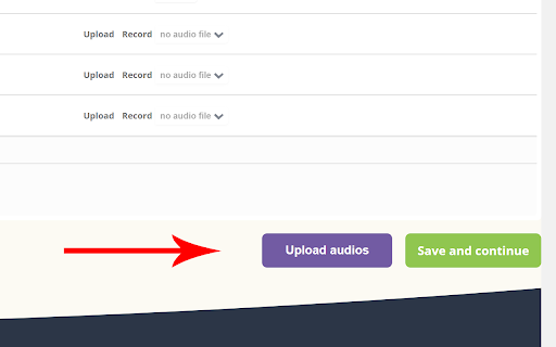 Memrise Audio Uploader screenshot