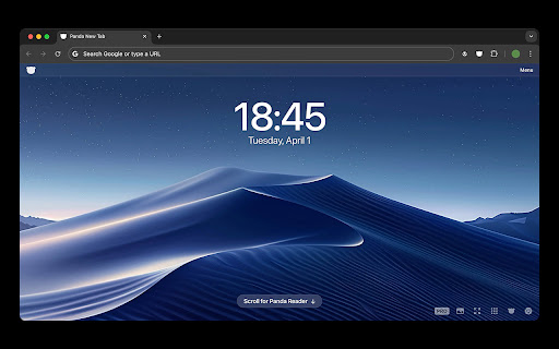 Panda New Tab screenshot