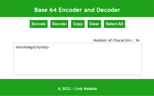 Base64 Encoder and Decoder screenshot