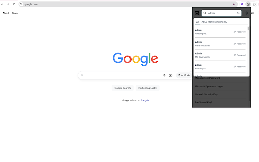 IT Glue Chrome Extension screenshot