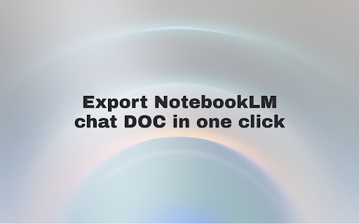 NotebookLM to Google Docs screenshot