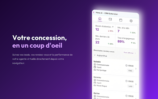 Hera AI - CRM Extension screenshot