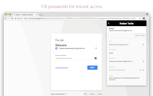 IT Glue Chrome Extension screenshot