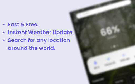 Weather extension screenshot