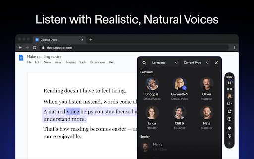 Speechify — Text to Speech screenshot