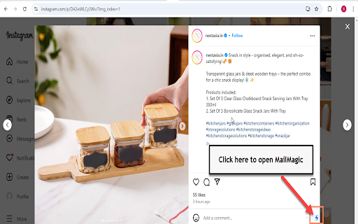 ChatGPT AI for Instagram™ comments and messages screenshot