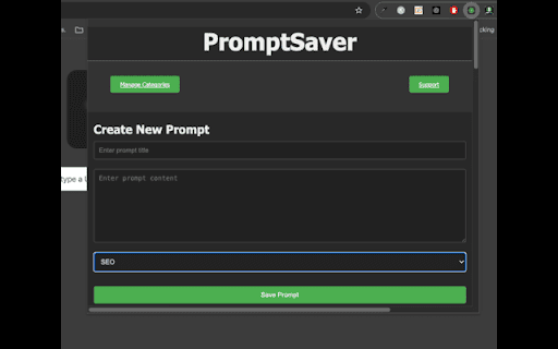 PromptSaver | AI Prompt Saver screenshot