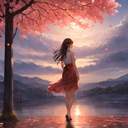 Cherry Blossom Girl Live Wallpaper icon