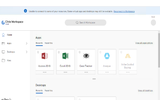 Citrix Web Extension - Beta screenshot