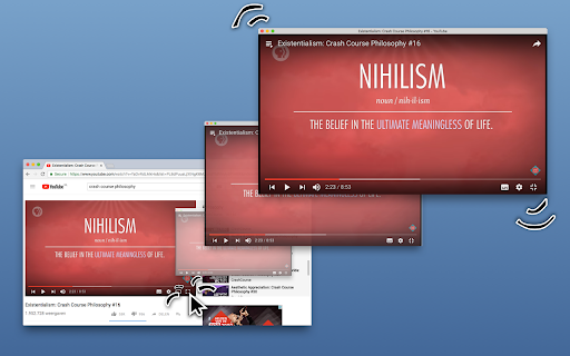 Windowed - floating Youtube/every website screenshot