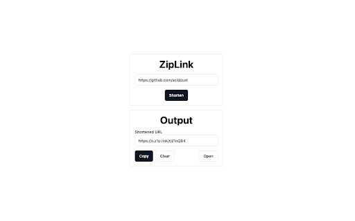 Z1pLink screenshot