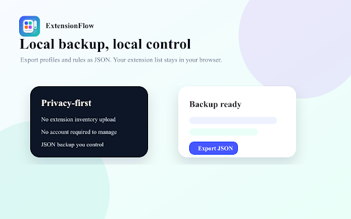 ExtensionFlow Manager screenshot