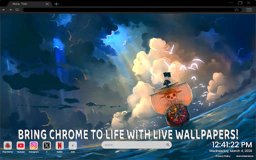 One Piece Horizon Stormbringer Live Wallpaper screenshot