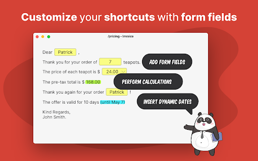 Text Blaze: Templates and Snippets screenshot