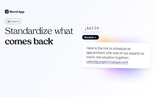 MerciApp - AI Writing Assistant screenshot