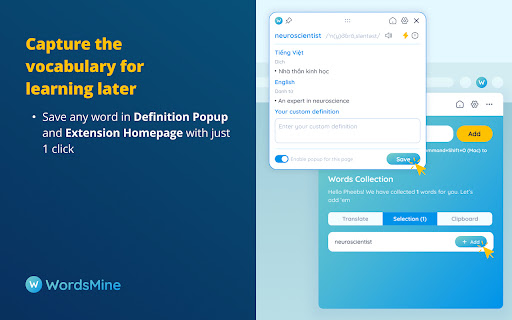 WordsMine! Your one-stop solution for vocabulary screenshot