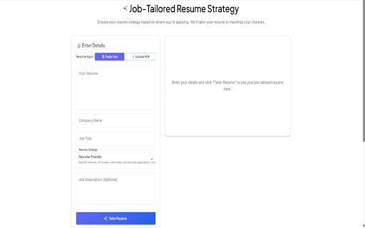 CVInsight - Job Match Score screenshot