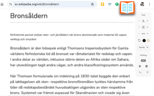 Läsvy screenshot