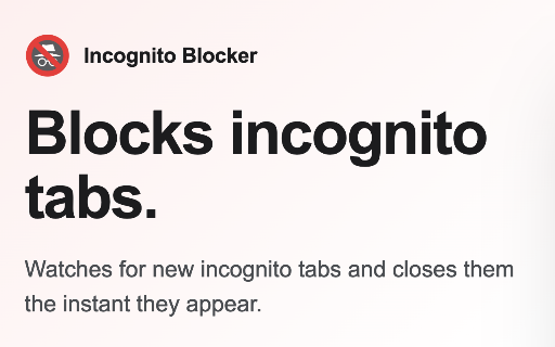 Incognito Blocker screenshot