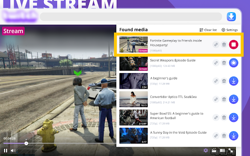 Universal Video Downloader screenshot