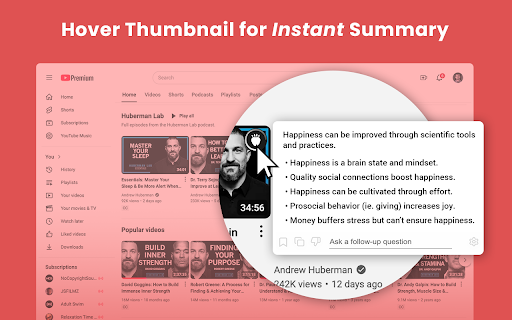 ChatGPT for YouTube – Strawberry screenshot