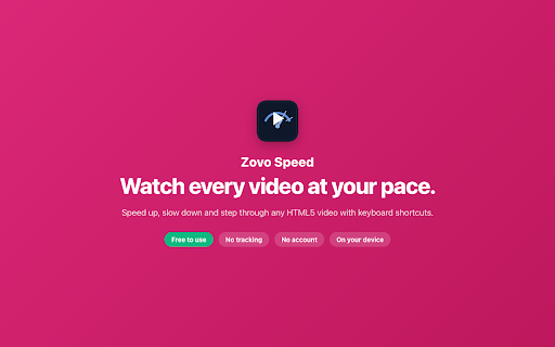 Zovo Speed - Video Speed Controller screenshot
