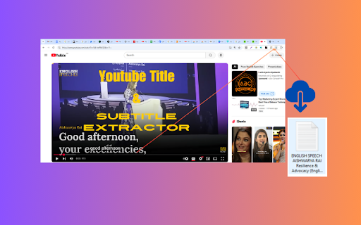 YouTube Title & Subtitle Downloader screenshot
