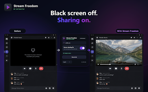 Stream Freedom - Anti Black Screen screenshot