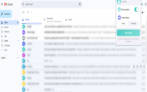 Contact Avatars for Gmail™ - Colorful Sender Icons screenshot