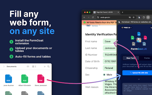 FormGoat.AI – AI Autofill for Web Forms from Documents, Images & OCR screenshot