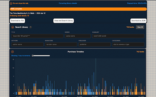 Better Audible Library screenshot