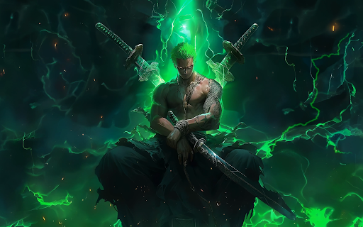Zoro King of Hell Live Wallpaper screenshot